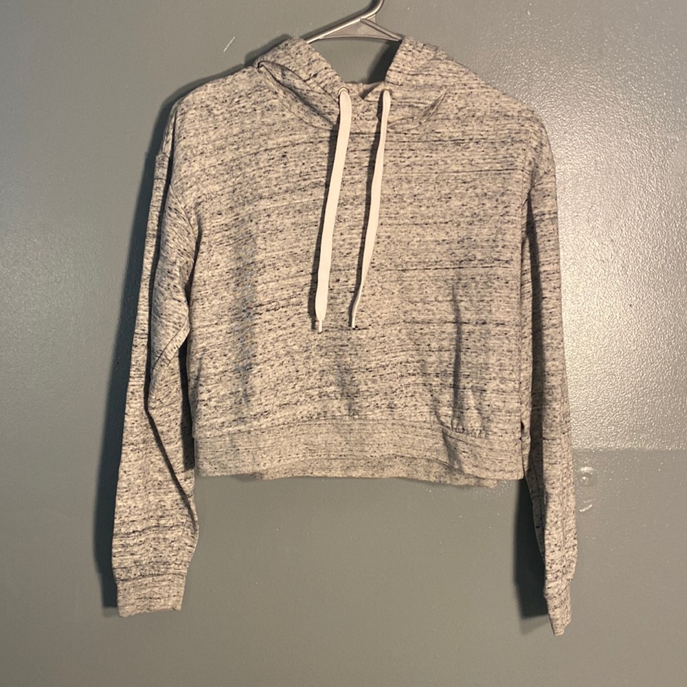 Heather Gray Cropped Hopdie